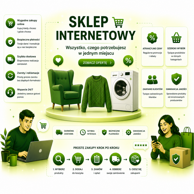 Sklep internetowy oferujący produkty do domu i wygodne zakupy online.